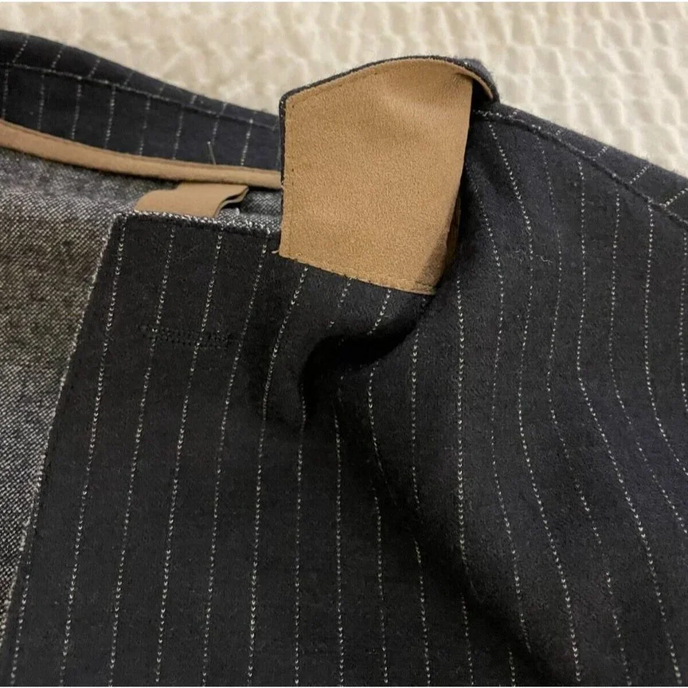 ELEVENTY made in italy Double Faced Jersey Jacket in Pinstripe Size 44 $1195 - Picture 5 of 11